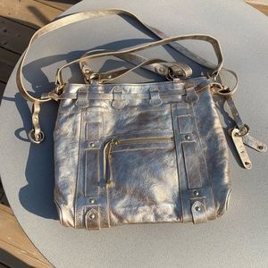 Belen Echandia Gold Bag